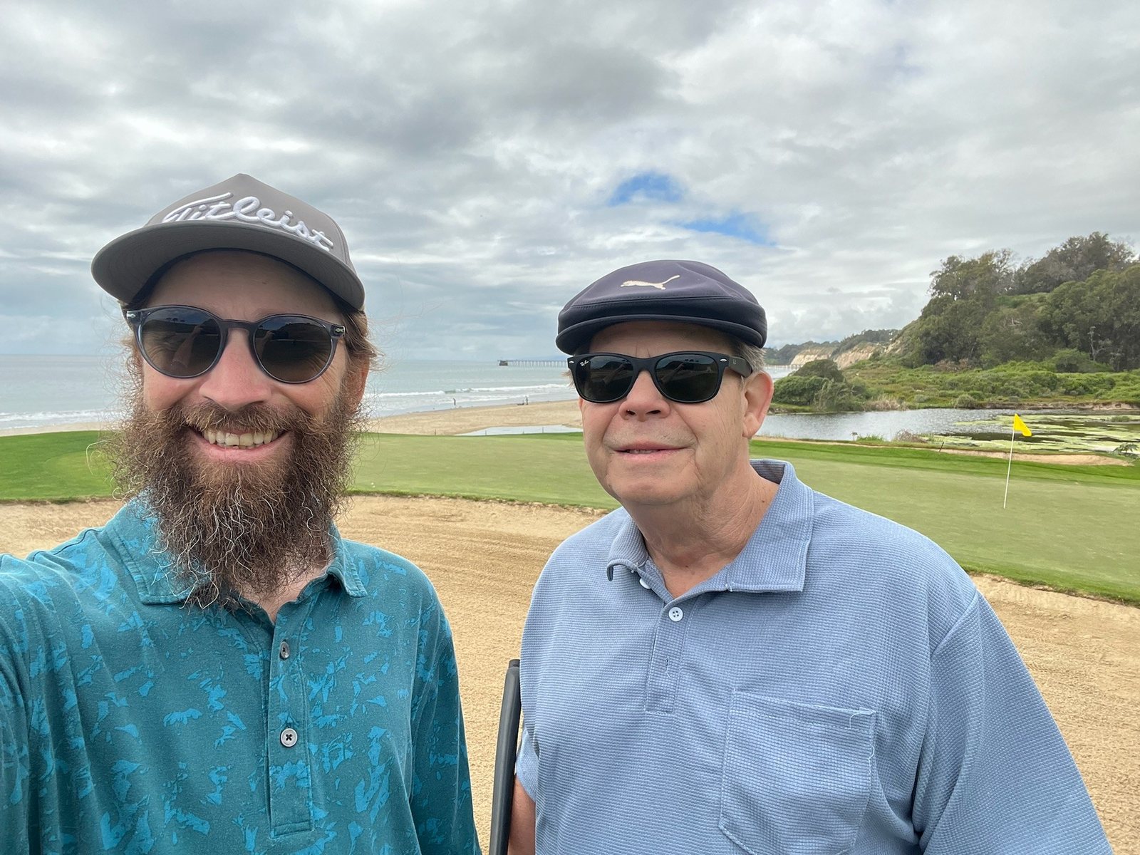 Golfing by the coast
